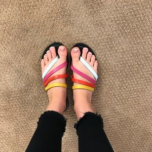 Tory Burch Patos Strappy Leather Thing Sandals